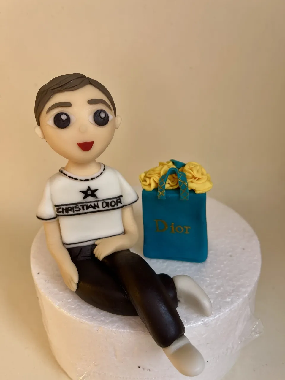 Figura personalizada de hombre en fondant